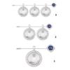 Memorial Photo Locket Charm for Wedding Bouquet Alloy Rhinestones Jewelry Accessory With Round Glass Cabochon