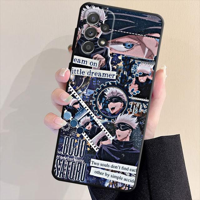 Jujutsu Kaisen Anime Cases Case For Samsung Galaxy A21s A22 A53 A72 A52 A13 A33 A32 A71 A31 A51 A23 A11 A42 Black Soft Cover