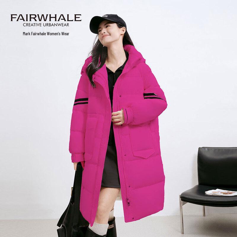 

Mark Fairwhale Women s Striped Color Block Long Down Jacket L (65-75kg)