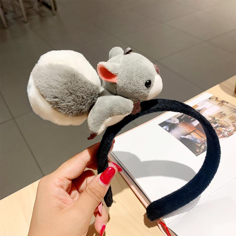 

Макияж Плюшевый Ободок с Головой Белки Ободок для Волос с Белкой для Детской Вечеринки Аксессуар для Волос