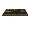 Newcastle United FC Metal Two Tone Street Sign