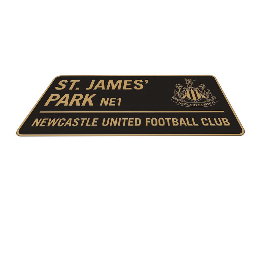 Newcastle United FC Metal Two Tone Street Sign