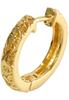 Shinjuku Gin No Kura Gold-Colored Hawaiian Silver 925 Hoop Earrings (Single Earring)
