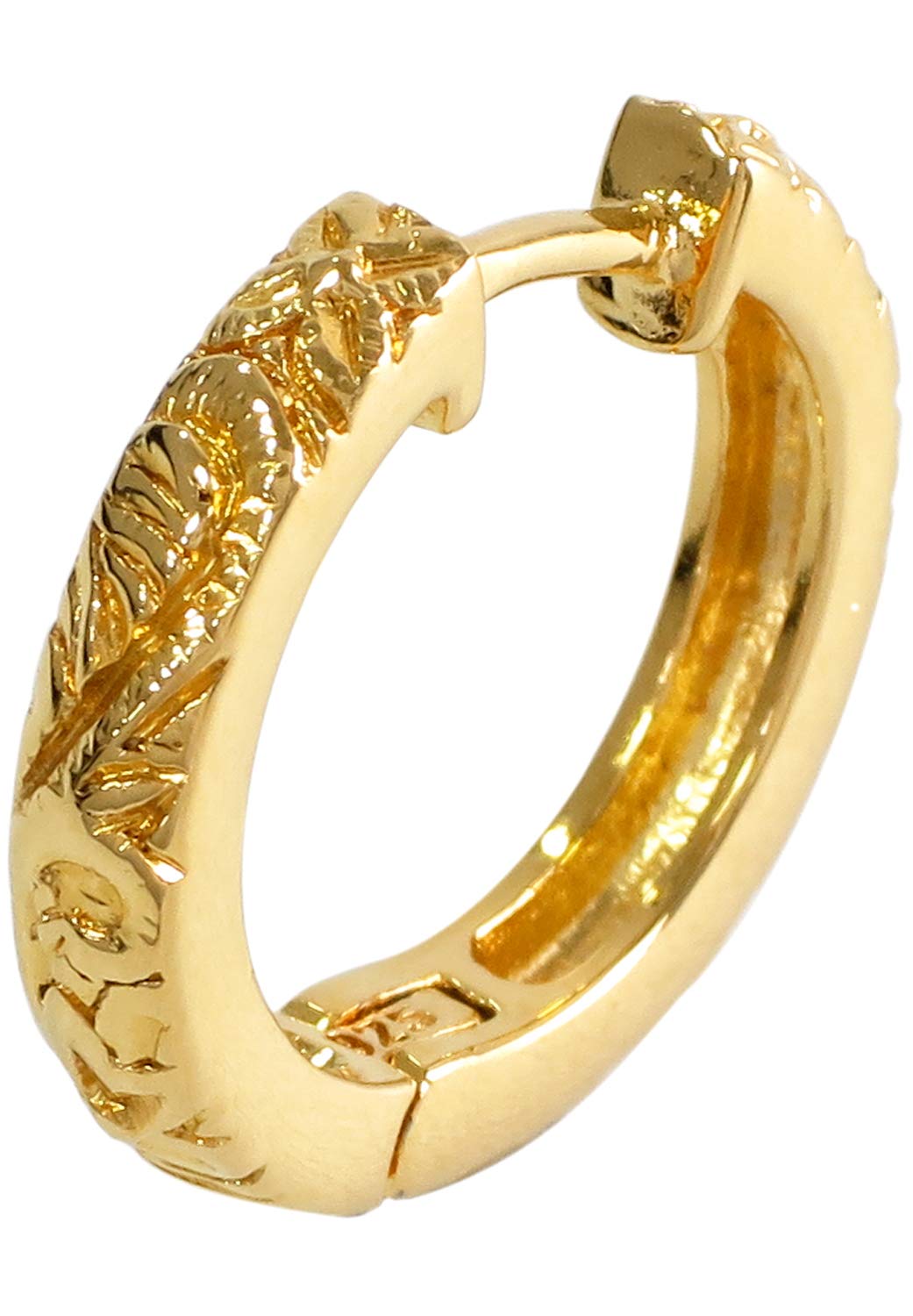

Shinjuku Gin no Kura Gold-Colored Hawaiian Silver 925 Hoop Earrings (Single Earring)
