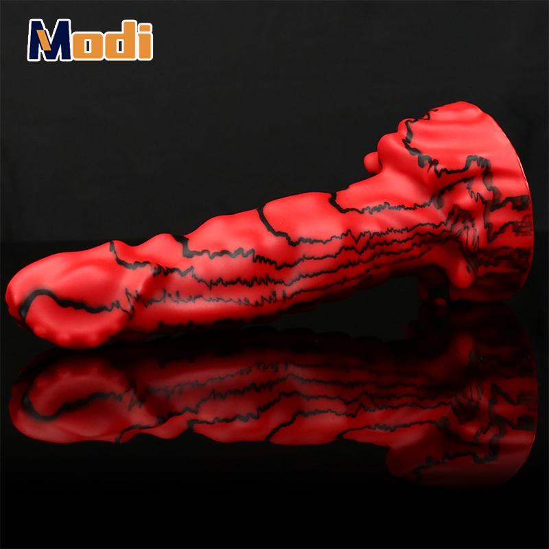 MoDi  Silicone  Design Dildos With Sucker Penis Sex Toys For Women Clit Stimulate Long Anal Plug