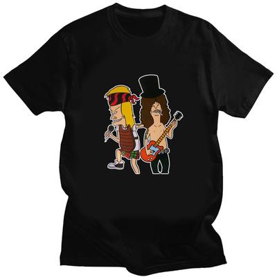 Beavis Butthead Funny Print Tshirt Unisex Extended Tee Shirt Comic Punk Unisex Tops Hombre Summer Fashionshirt Hipster Streetwear