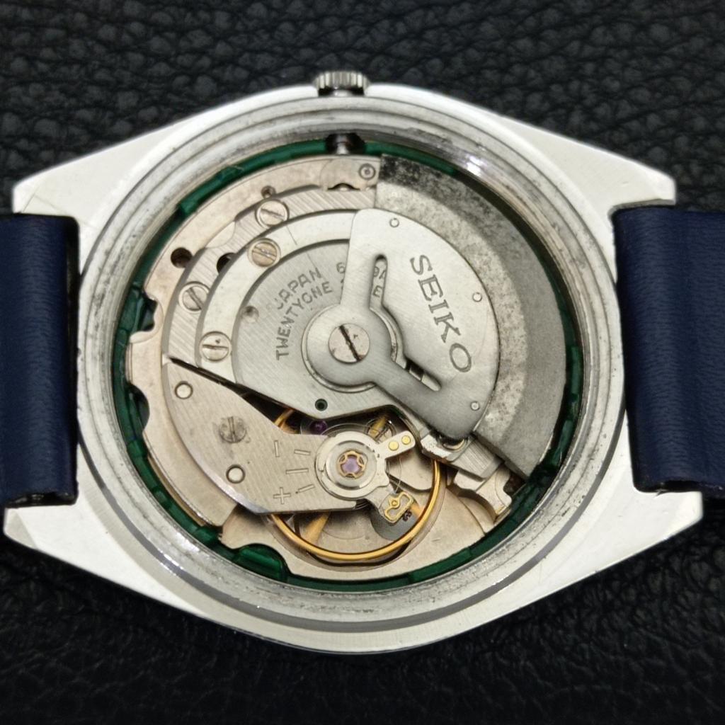 JAPAN VINTAGE SEIKO 5 AUTOMATIK 6319A HERREN ARABISCHES BLAUES ZIFFERBLATT UHR a701418-5