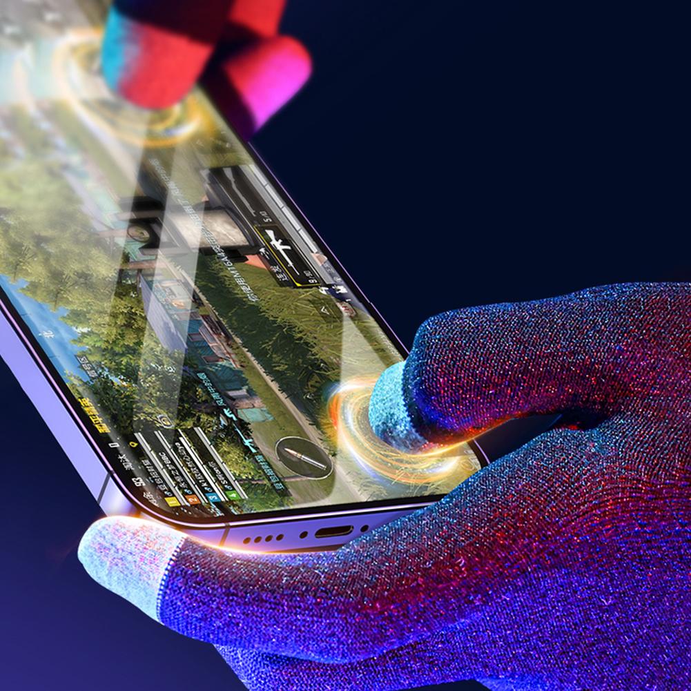 1 Pair Five-Finger Gloves Highly Sensitive Gloves Mittens Anti-Sweat Breathable Keep Warm for PUBG E-Sports Sara Gaming Gloves