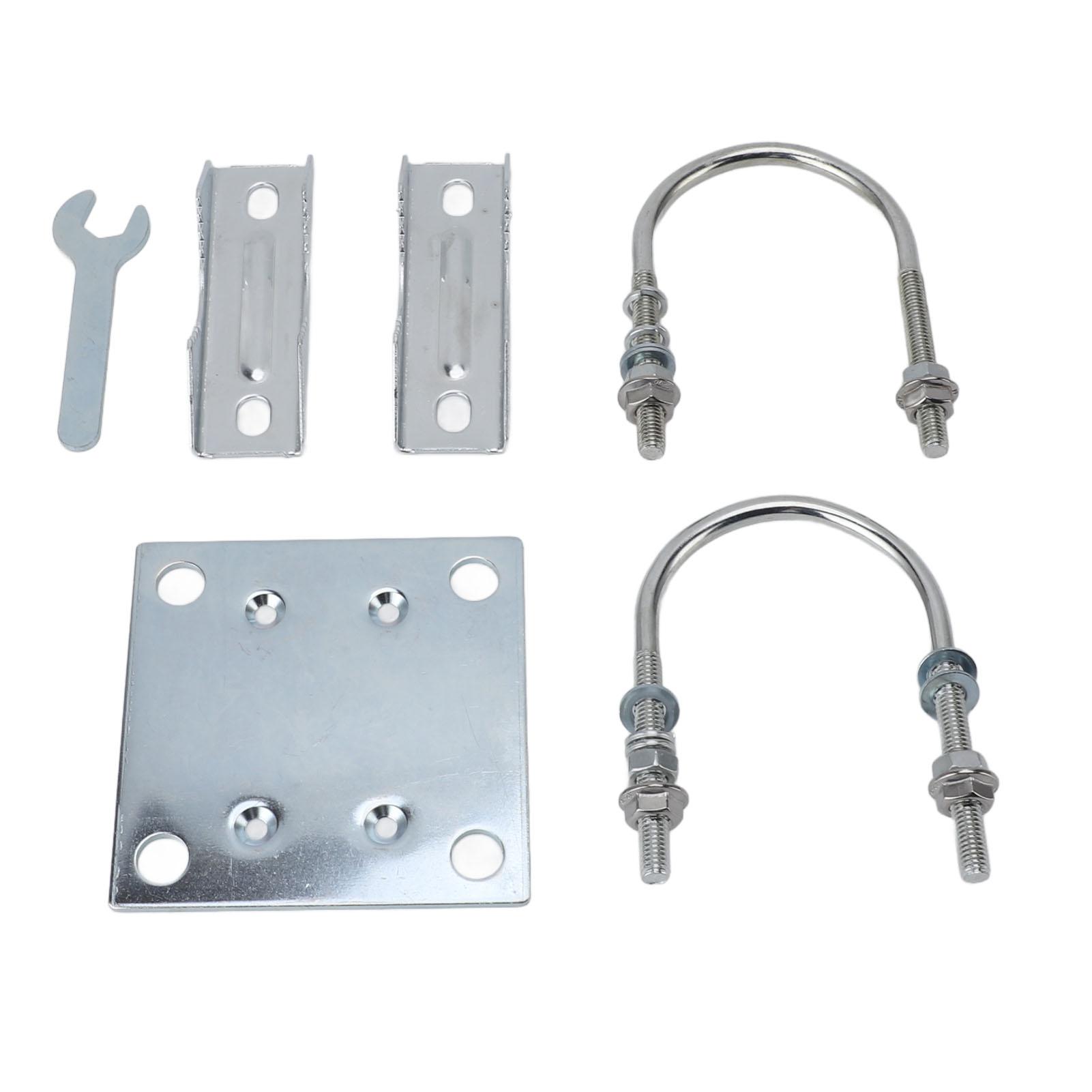 

Antenna Mast Pipe Mount Stable Support Flexible Adjustment Aluminum Alloy Antenna Mast Bracket Mount for Roof Wall Set 2