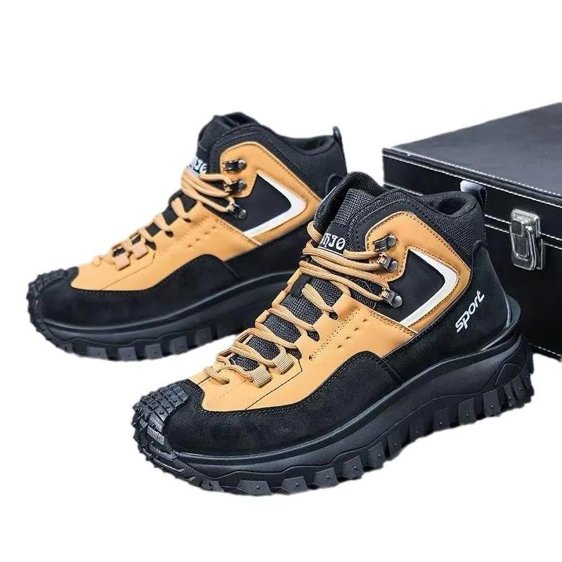 Jaro Podzim Nové Kvalitní Pánské Boty Silná podrážka Zvyšující výšku Ležérní boty Outdoorové Horolezecké a Běžecké Sportovní boty
