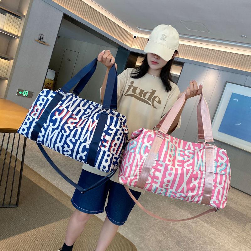 Multifunctional Yoga and Sports Travel Bag with Dry/Wet Separation, Large Capacity, and Trolley-Ready Design.