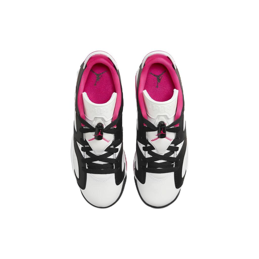 Tênis Infantil Air Jordan 6 Retro Low GS Rosa Choque Branco Preto 768878-061