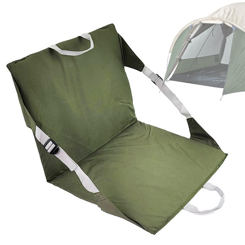 Tribünenstuhl mit Rückenlehne Mehrzweck-Verstellbarer Stuhl Tragbares Kissen Campingmöbel Für Wandern Picknick Strandurlaub