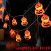 Halloween Pumpkin String Lights Battery Powered For Party Decorations