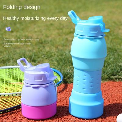 Outdoor Edible Silicon Folding Bottle Travel Portable Portable Silicone Bottle Travel Fitness Sports Water Bottle