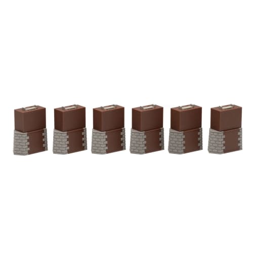 TOMIX N Gauge Brick Piers, Square, Set of 6, 3271, Model Railroad Supplies