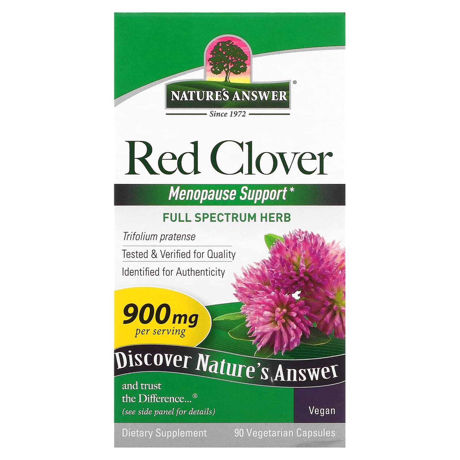 

Nature S Answer, Red Clover, 900Mg, 90 Veggie Caps (450Mg per Capsule)