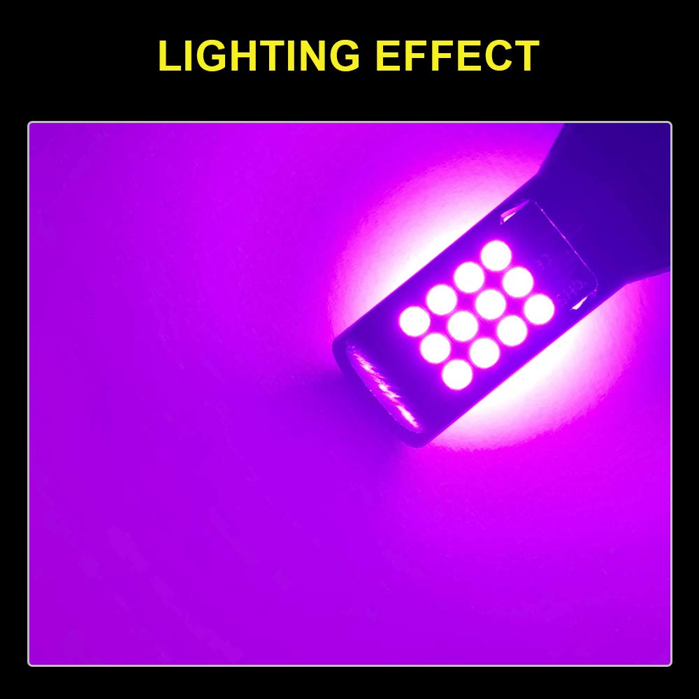 Yifengshun H11 Fog Light - H11 H16 H8 LED Fog Light Pink 12-36V Super Bright Plug and Play DRL (2pcs)