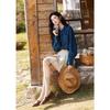 Women's French Retro Long-Sleeved Denim Shirt