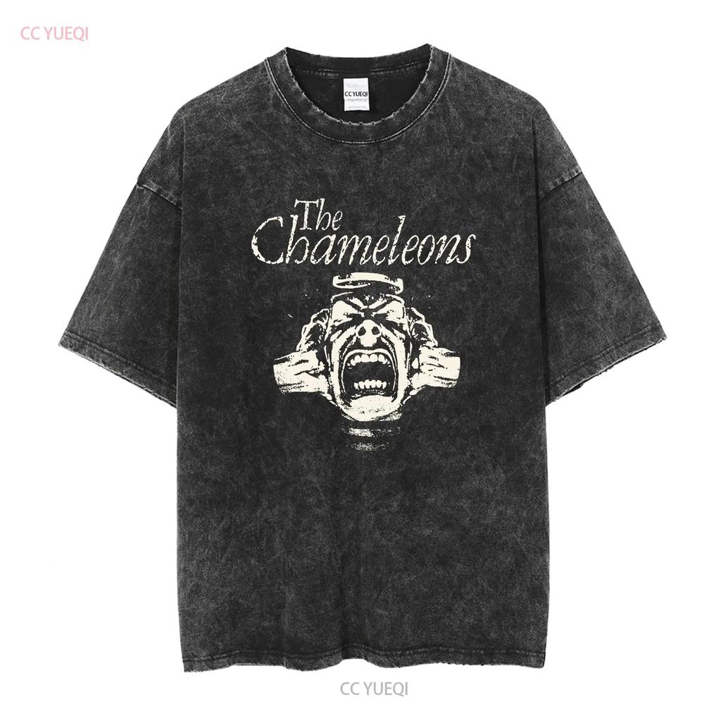 Vtg The Chameleons Band In Concert Tour Cotton Black All Size T Shirt KK577 long or short sleeves vintage Washed streetwear