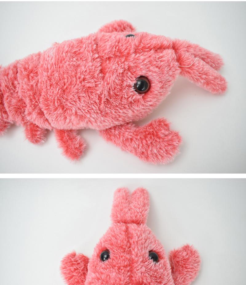 Electric Bouncing Shrimp & Lobster Pet Toy - USB Rechargeable Teaser for Cats & Dogs