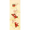 Hamamonyo Illustrated Hand Plum and Camellia with Snow Peony Towel