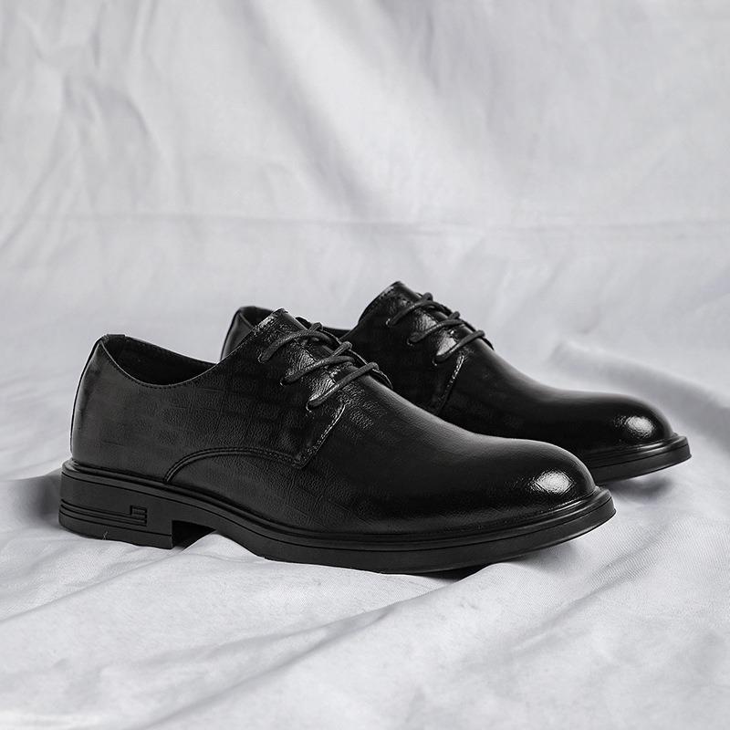 3282 Men's Shoes New Men's Leather Shoes Men's Black Casual Leather Shoes Men's Formal Leather Shoes Business Wedding Groom Shoes