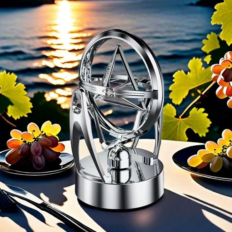 Triangular Perpetual Motion Desktop Model Home Decor Small Rotating Magnetic Swing Celestial Instrument Path Decoration Gift New