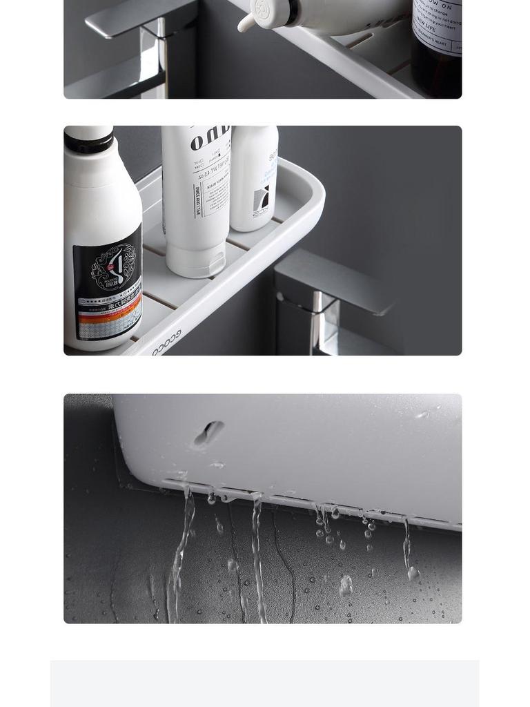 Bez wiercenia, ścienny regał łazienkowy na ręczniki, kosmetyki i umywalkę