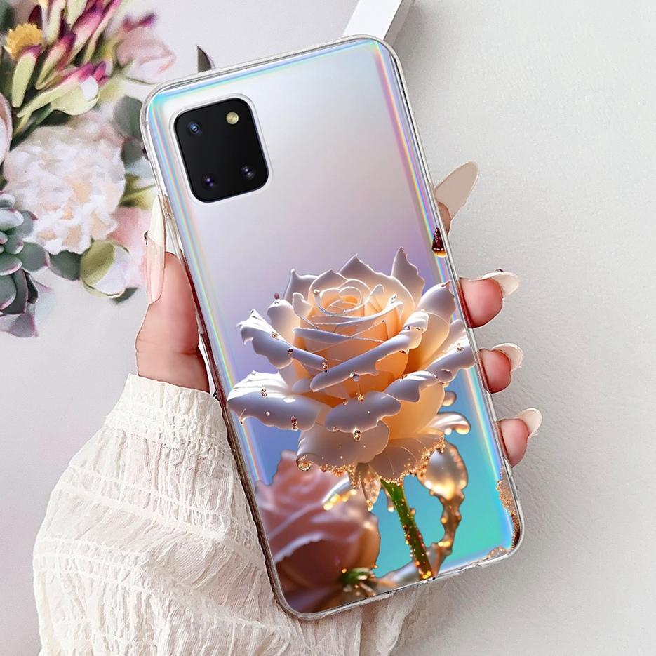 For Samsung Galaxy Note 10 Lite Case SM-N770F Luxury Love Heart Painted Cover Soft Slim Phone Case For Samsung Note10 Lite Shell