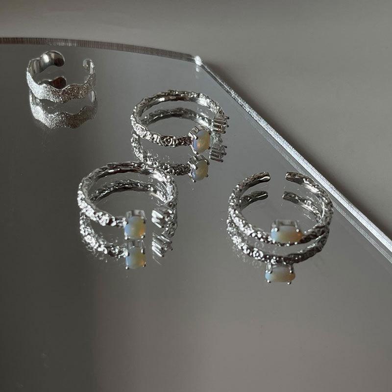 Trendy S925 Geometric Silver Ring For Women With Adjustable Open Design Perfect For Gifts And Events Special