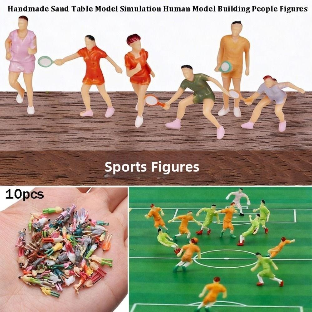 10Pcs 1:100/1:75/1:50 Scale Sand Table Model Mixed Color Mixed Pose Simulation Human Model Handmade Diy Dollhouse Character