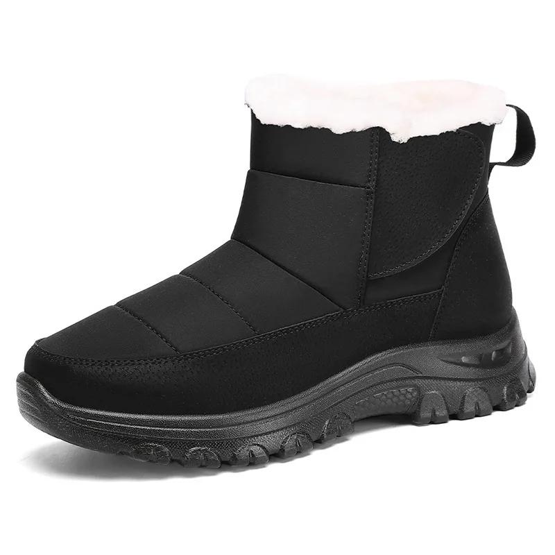 Fashion 2025 Snow Women Boots Comfortable Waterproof Casual Warm Cotton Shoes Outdoor Slip on Soft Fur Women's Winter Boots Botas Mujer