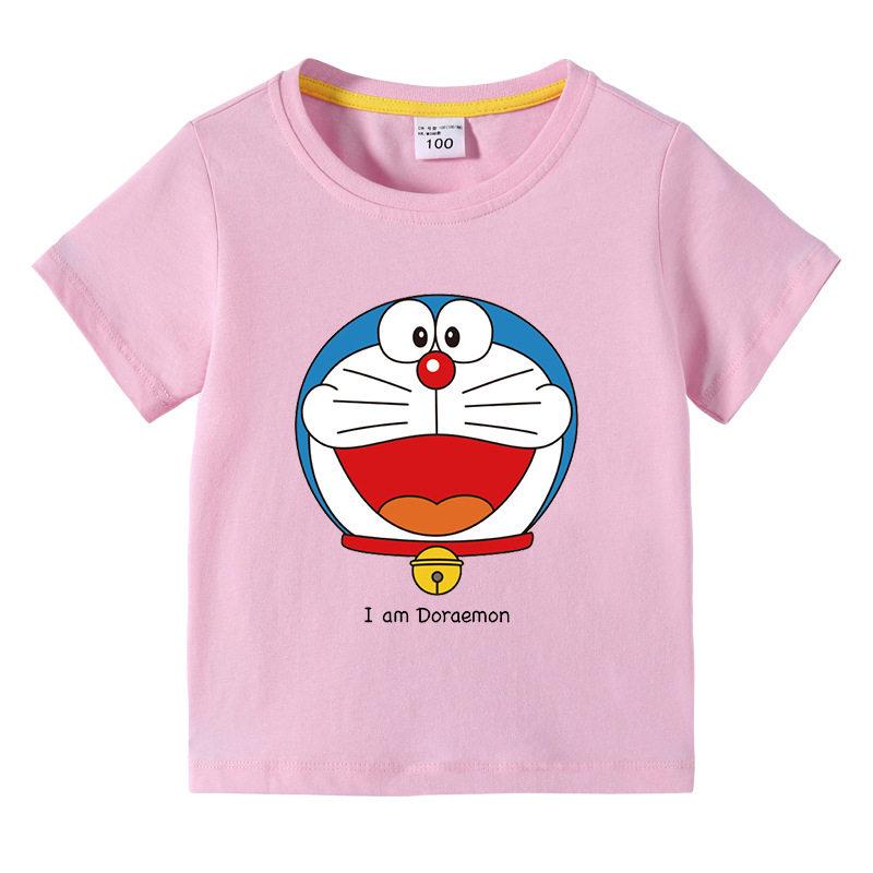 Doraemon Children's Summer Clothing - Breathable Children's Top - Short Sleeve Fashion T-Shirt