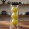 Golf Ball Storage Tube Screwon Lid Transparent Clear 3 Pu