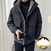 2025 Men's Hooded Camouflage Down Jacket - Trendy, High-End Winter Workwear