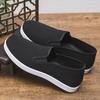 New Style Old Beijing Men's Cloth Shoes - Breathable, Thick Bottom, Casual Slip-On for Middle-Aged and Elderly