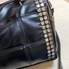 2026 Neue Mode Retro Stil Metallnieten Tragetasche Damen Handtasche Große Kapazität Motorradtasche Abnehmbarer Schultergurt