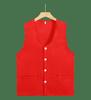 Custom Red Volunteer Vest with Logo for Adults & Children – Perfect for Activities & Public Welfare