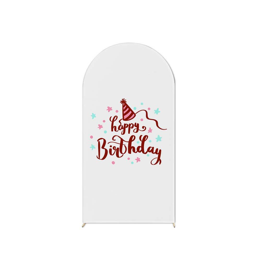 Birthday Party U-Shaped Elastic Arch Cover for Decorative Photography Scenes