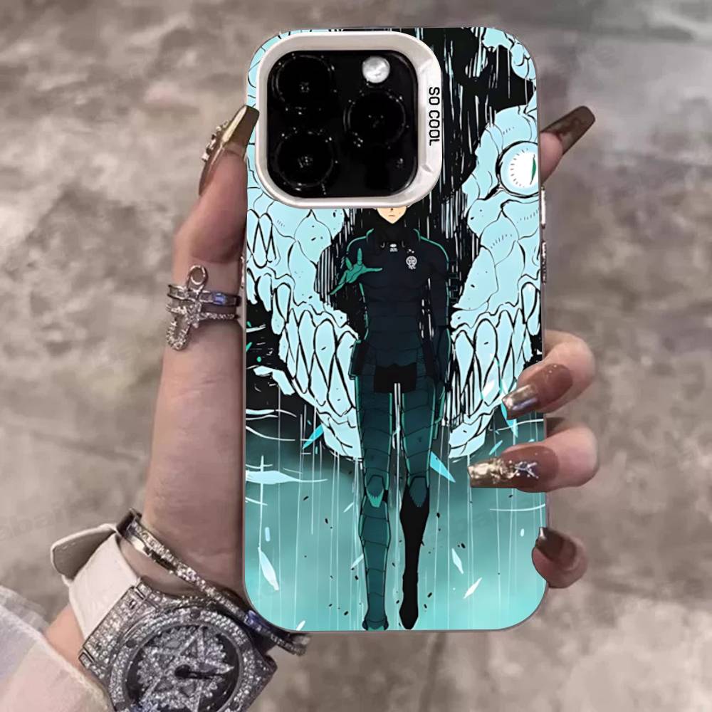 Japan Classic Comics K-Kaiju No8 Anime Colorful Phone Case For IPhone 17 16 15 14 13 12 11 Pro Max Plus Matte Cover