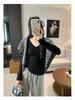 Women's European V-Neck Slim-Fit Knit Sweater - Spring/Autumn 2026 Collection
