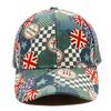 Flag National Uk Character Baseball Cap Printed Letter  Casual Hat  Simple