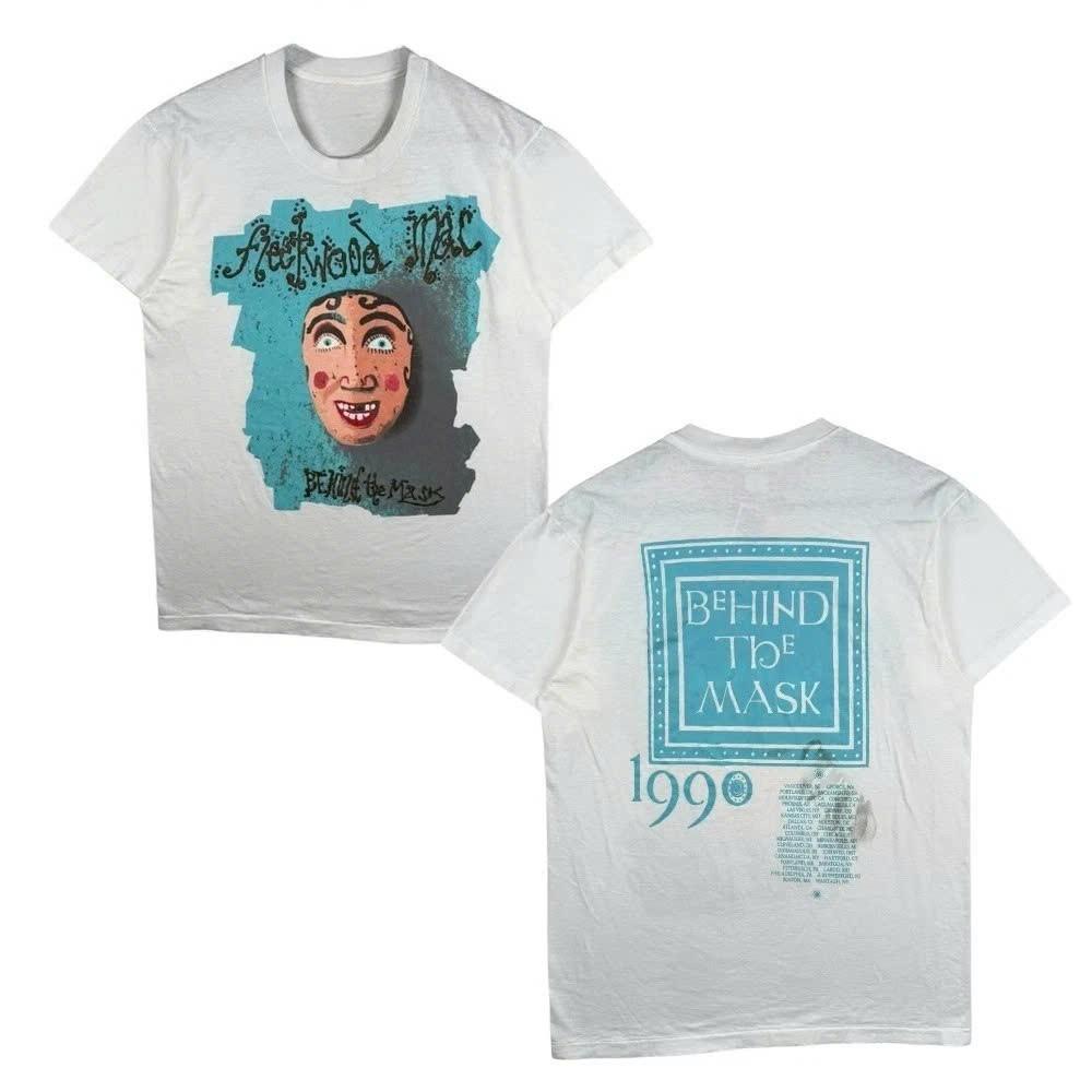 Vintage 1990 Fleetwood Mac Behind The Mask Tour TShirt Rare Band Tee PA8160 Unisex T-Shirt S