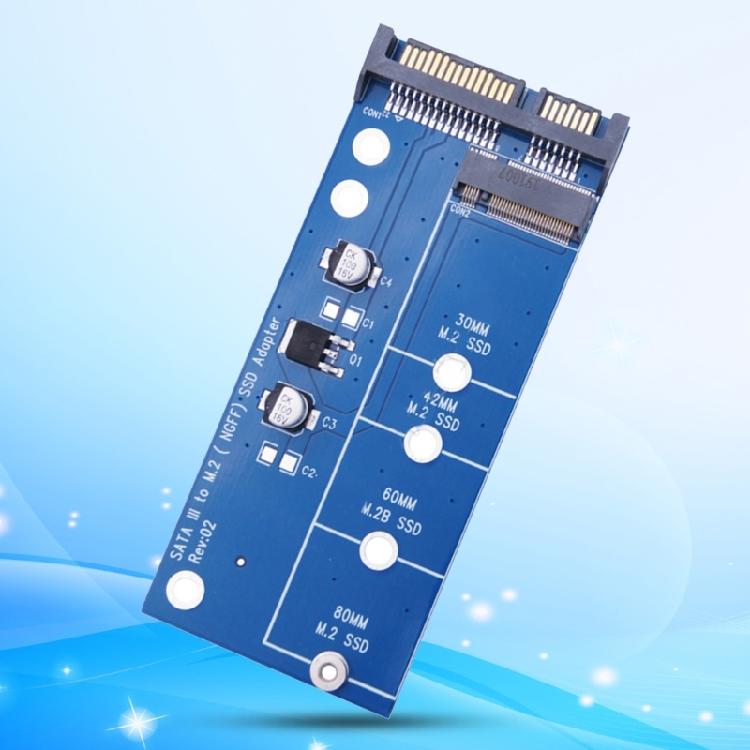 NGFF SSD zu SATA3 Gehäuse Adapter Konverter Gehäuse NGFF zu SATA3 III Adapter für PC Desktop 2230/2242/2260/2280