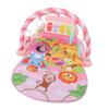 Baby Kick Piano Gym Infants Musical Lay Play Mat Multifunction Fitness Fun Activity Pad Pink