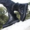 Winter Snow Boots Women Shoes Men Anti-slip High-top Plush Comfortable High-top Shoes Men Outdoor Soft Lace-up Ankle Boots Men