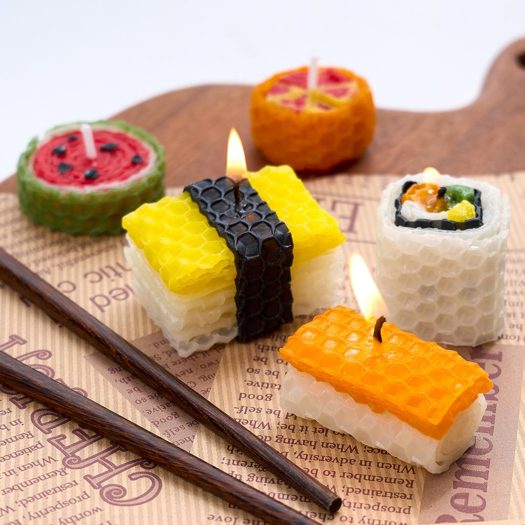 Kit 6 Fogli di Cera d'Api Colorati Rotoli per Candele Fai da Te Candele Artigianali Senza Fumo Fetta di Cera a Nido d'Ape Materiale per Attività Genitore-Figlio