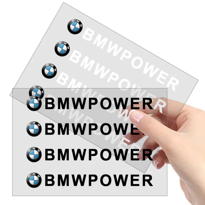 4Pcs Car Door Handle Stickers Tire Rear View Mirror Decals For BMW F30 F10 E90 F20 E46 E60 E70 E39 E36 E87 E28 X3 X4 X7 E92 E91