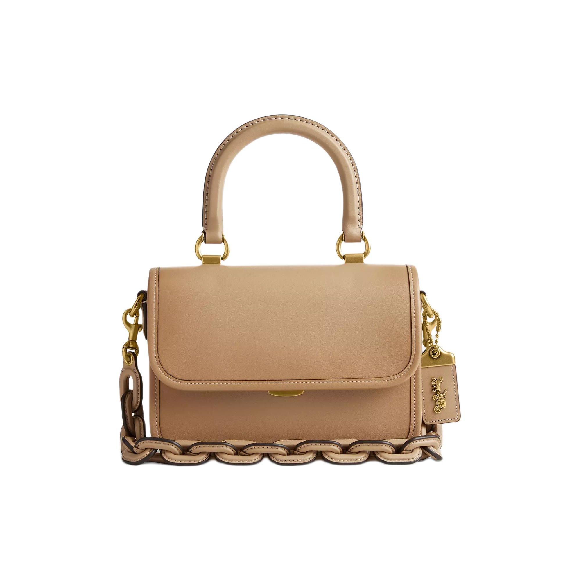 

Coach Rogue 22 Solid Color Handheld Removable Shoulder Strap Glove Tanned Leather Tote Crossbody Bag Small Women bags Brass Beige CP135-B4T2 Basic Set (Bag+Dust Bag)